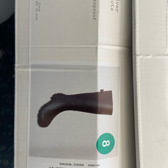 Women River Tall Rain Waterproof Boots Blck size 8 - Picture 5 of 9